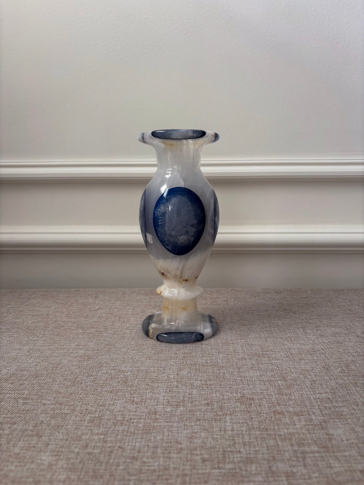 Blue Onyx Inlaid Vase