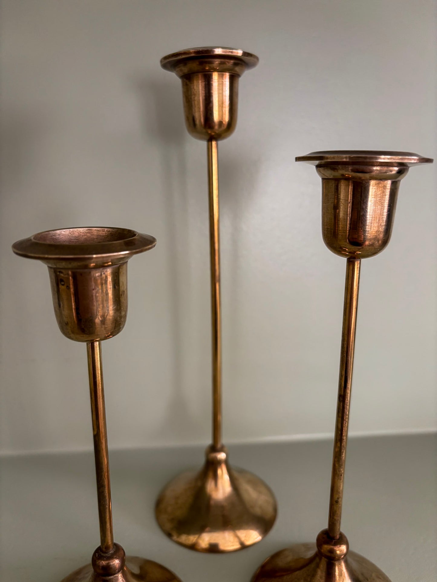 Brass Candlestick Trio