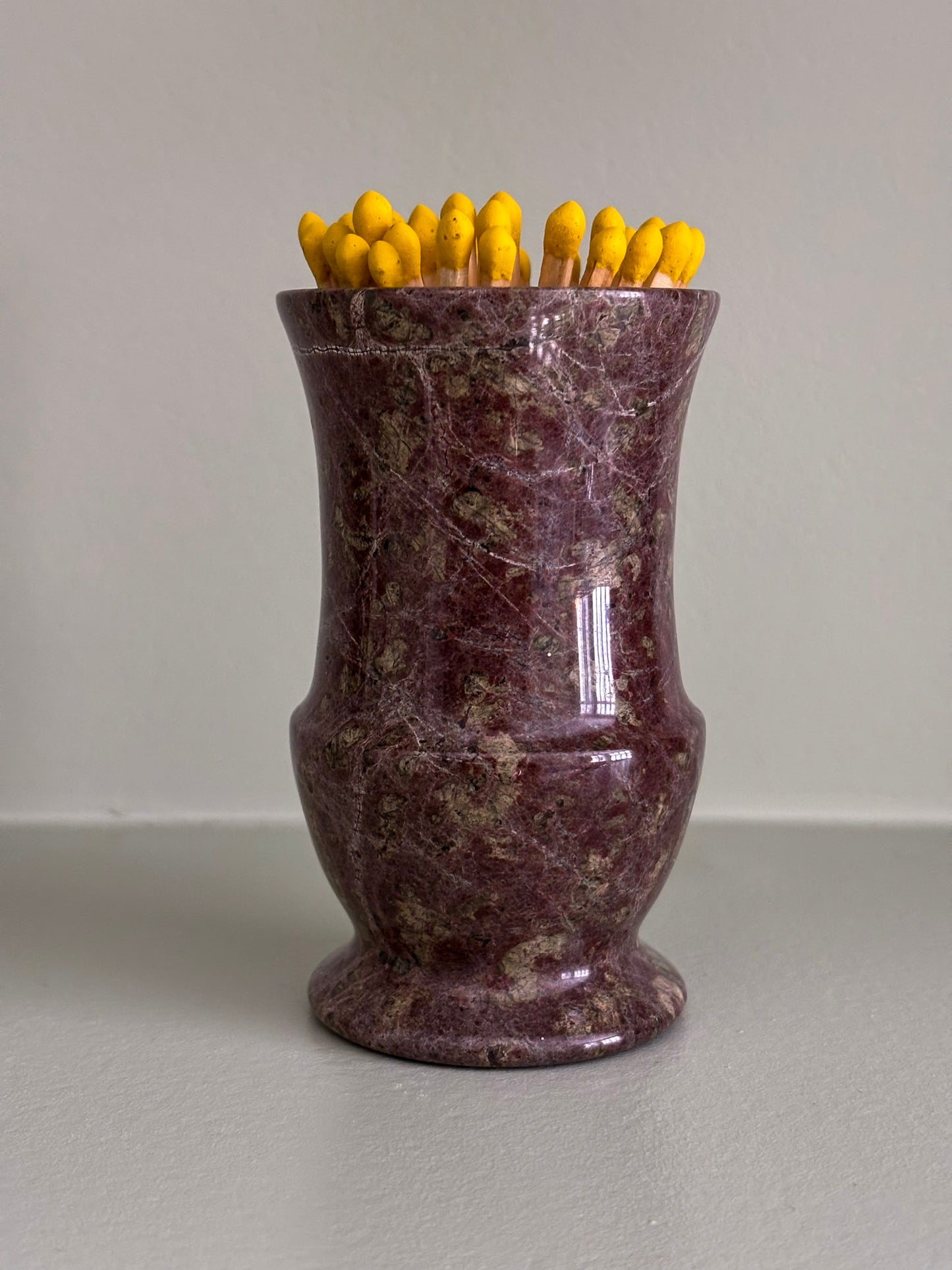 Serpentine Stone Matchstick Holder