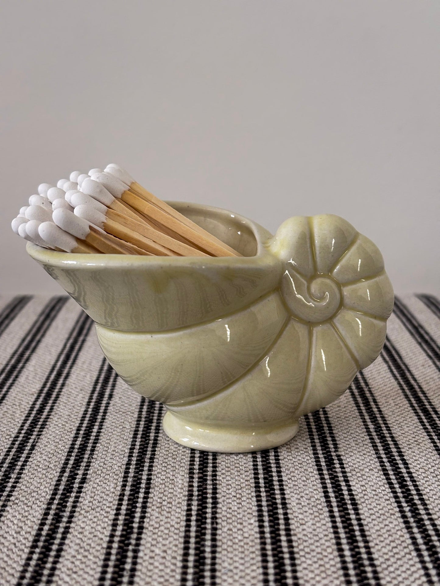Ceramic Seashell Matchstick Holder