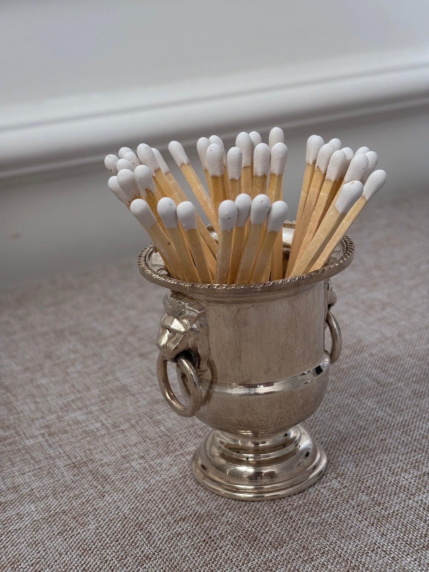 Silver Plated Mini Champagne Bucket Match Holder