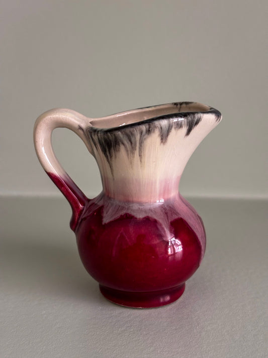 West German Drip-Glaze Ceramic Vessel Matchstick Holder