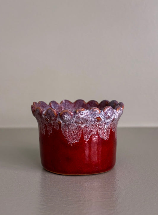 Handmade Drip-Glaze Matchstick Pot