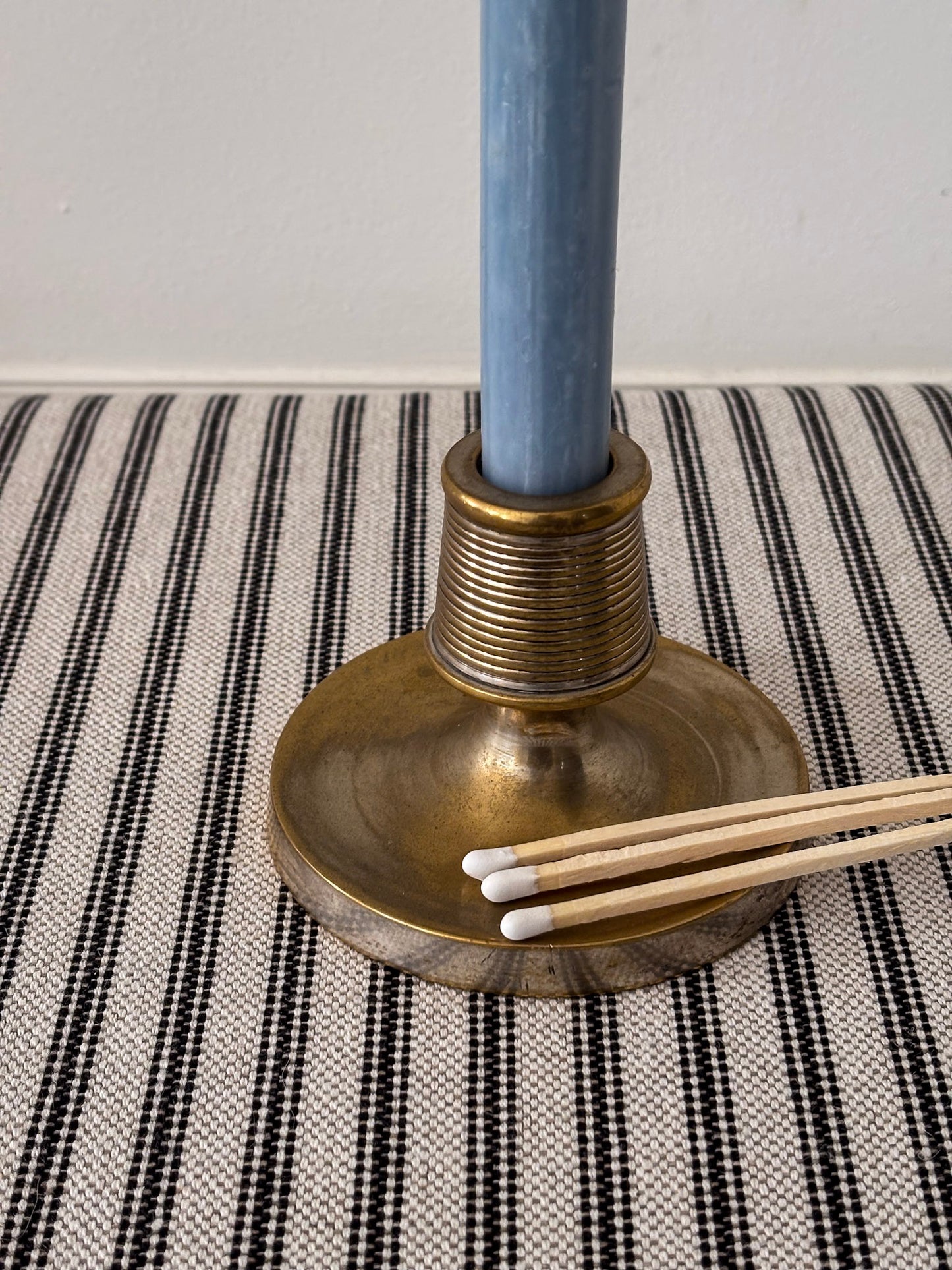 Brass Match Striker Candlestick