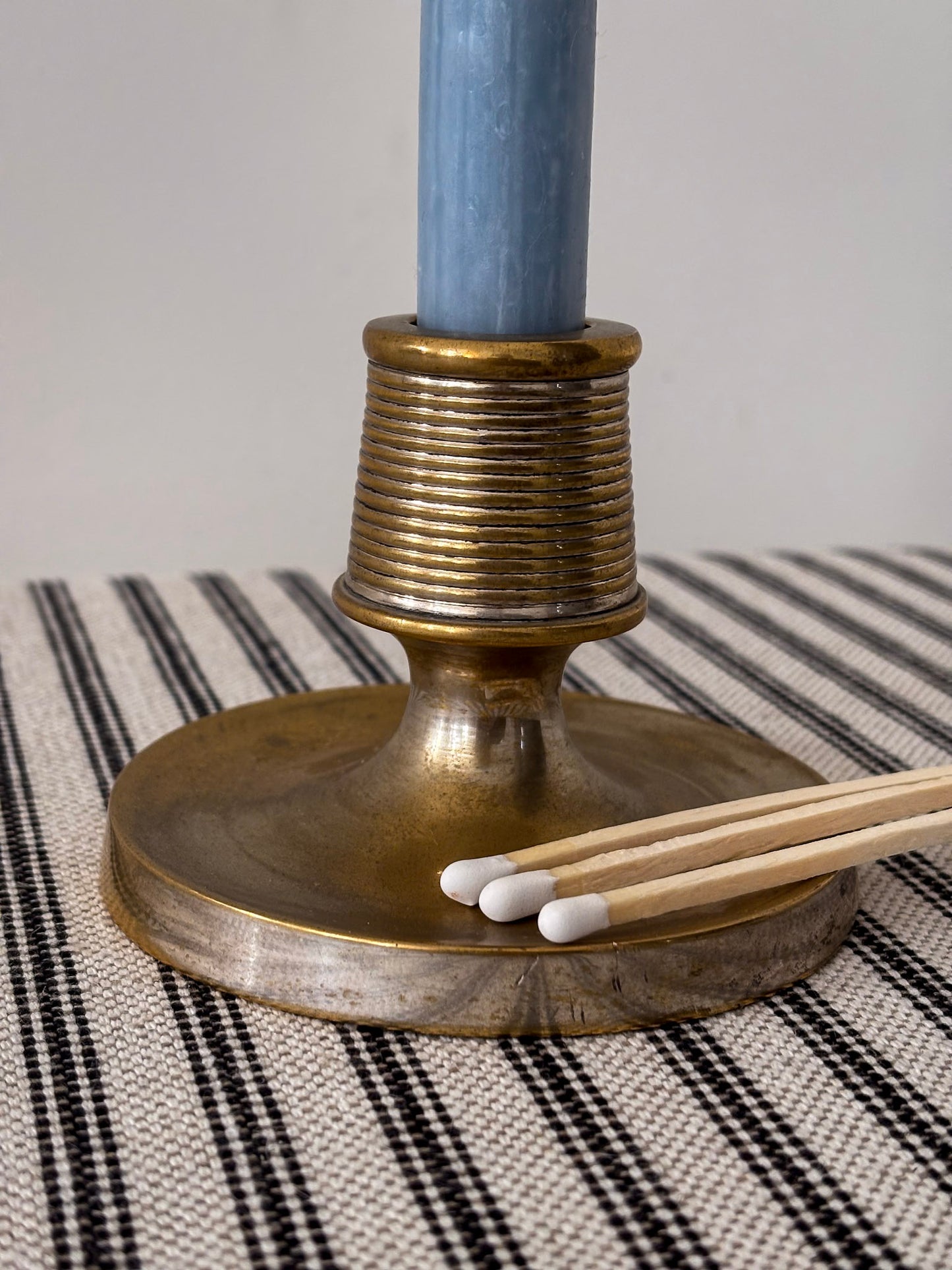 Brass Match Striker Candlestick