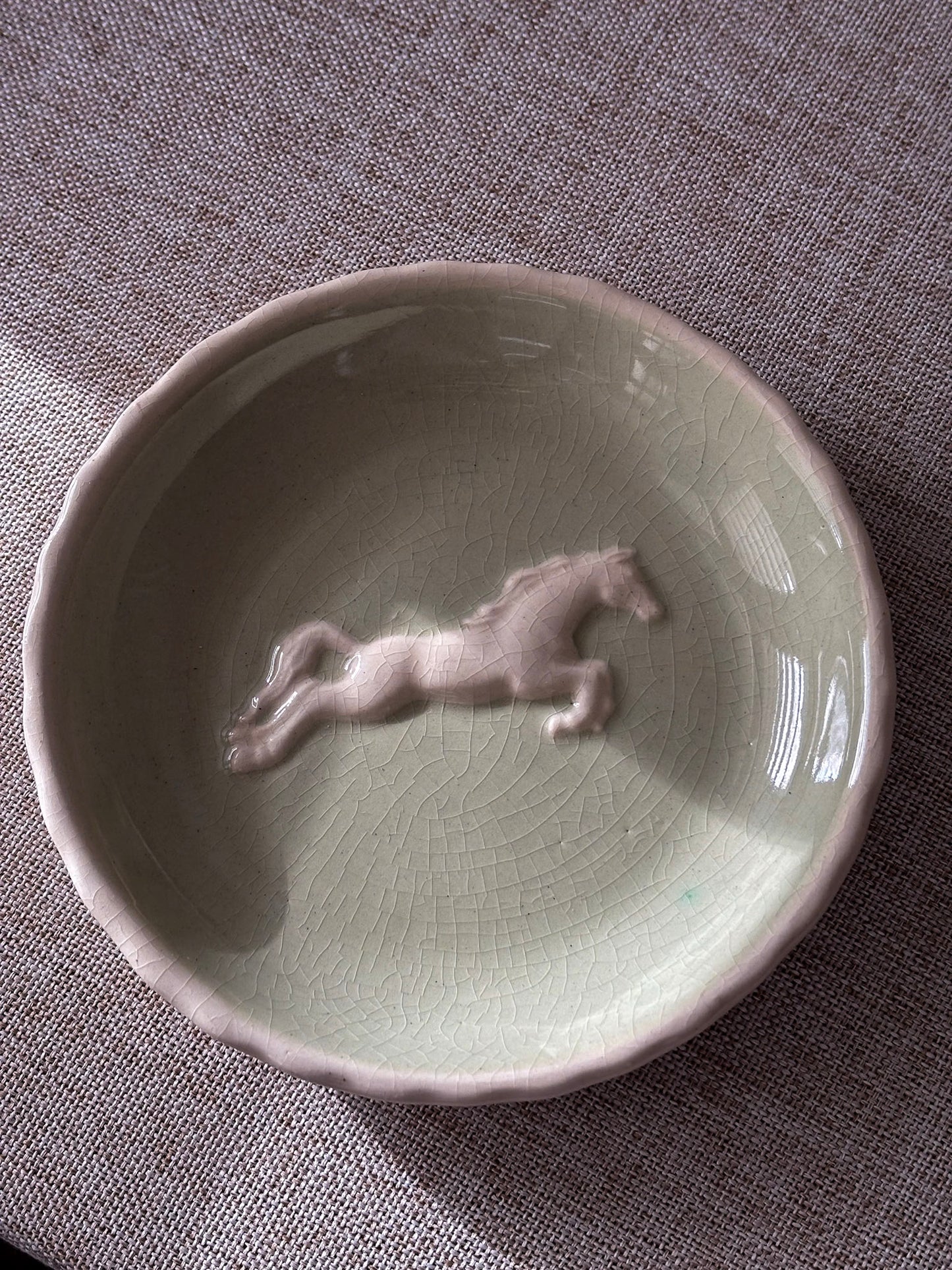Horse Ceramic Trinket Dish