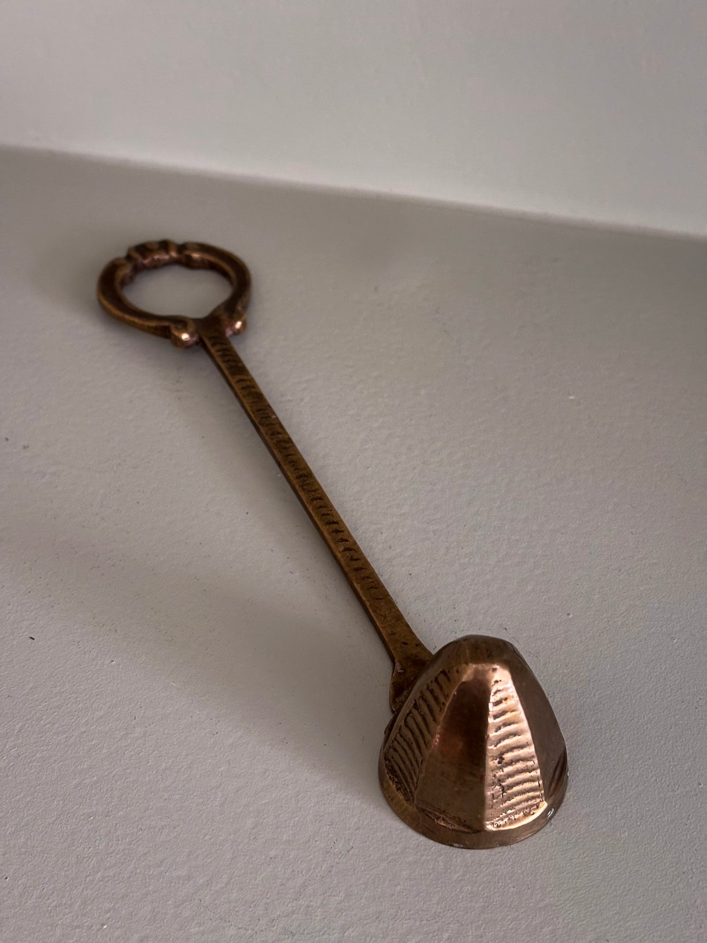 Brass Candle Snuffer with Ring Handle
