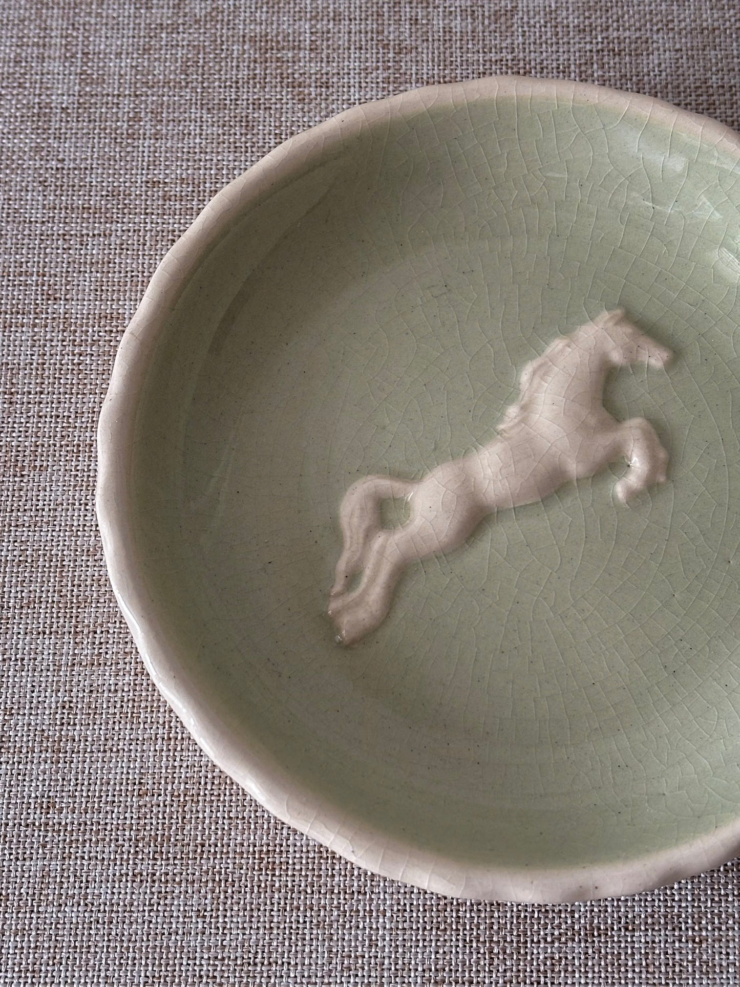 Horse Ceramic Trinket Dish