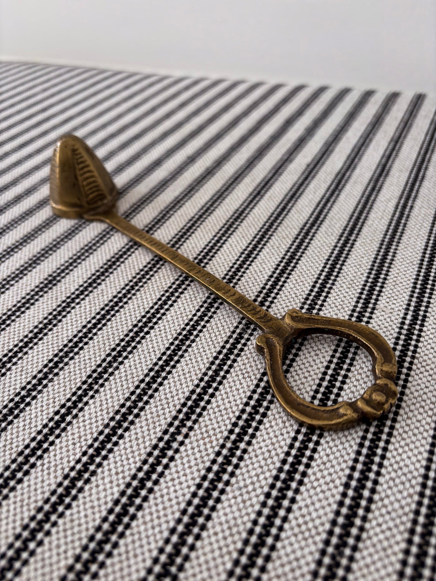 Brass Candle Snuffer with Ring Handle