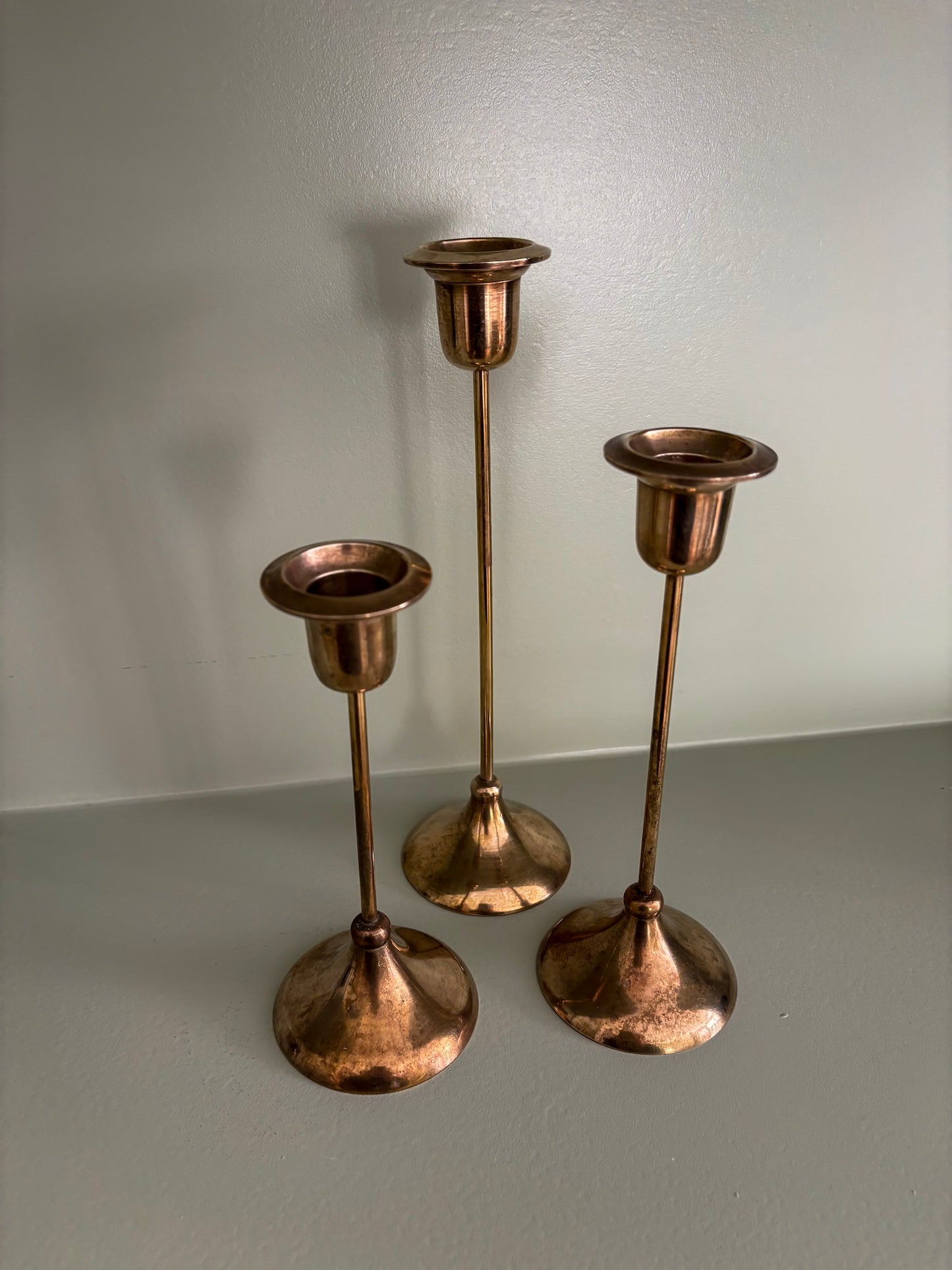Brass Candlestick Trio
