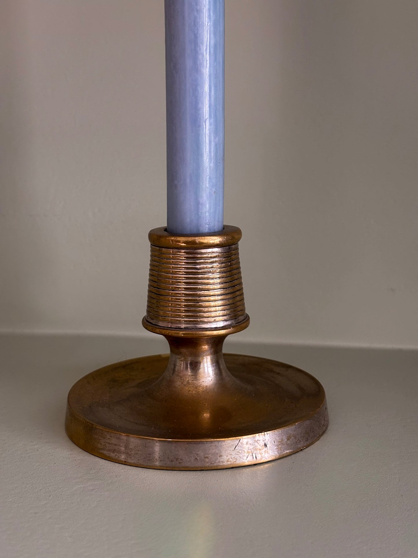 Brass Match Striker Candlestick
