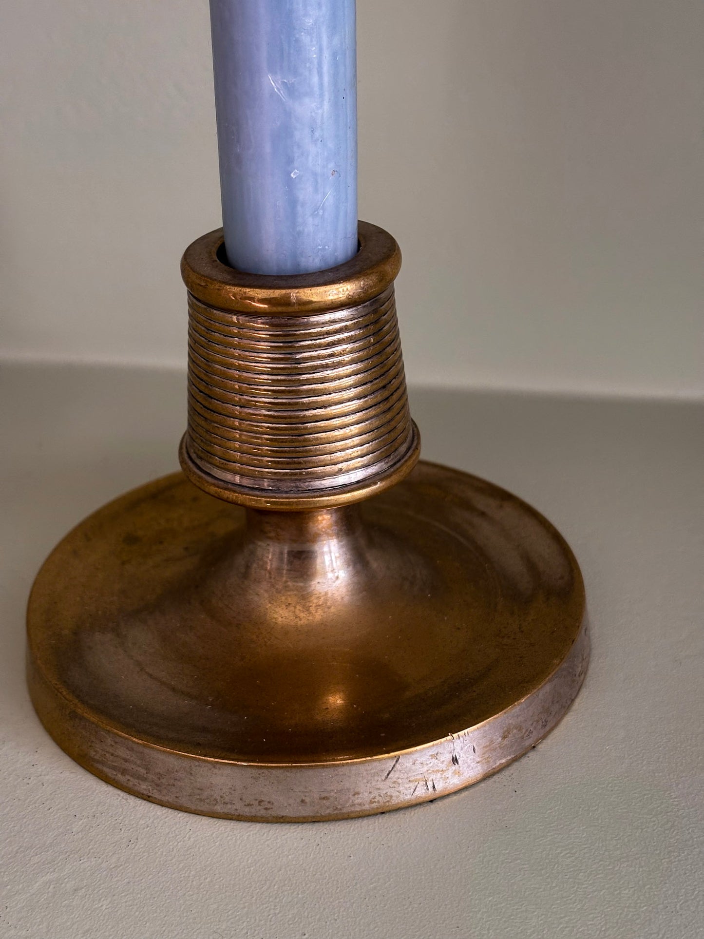 Brass Match Striker Candlestick