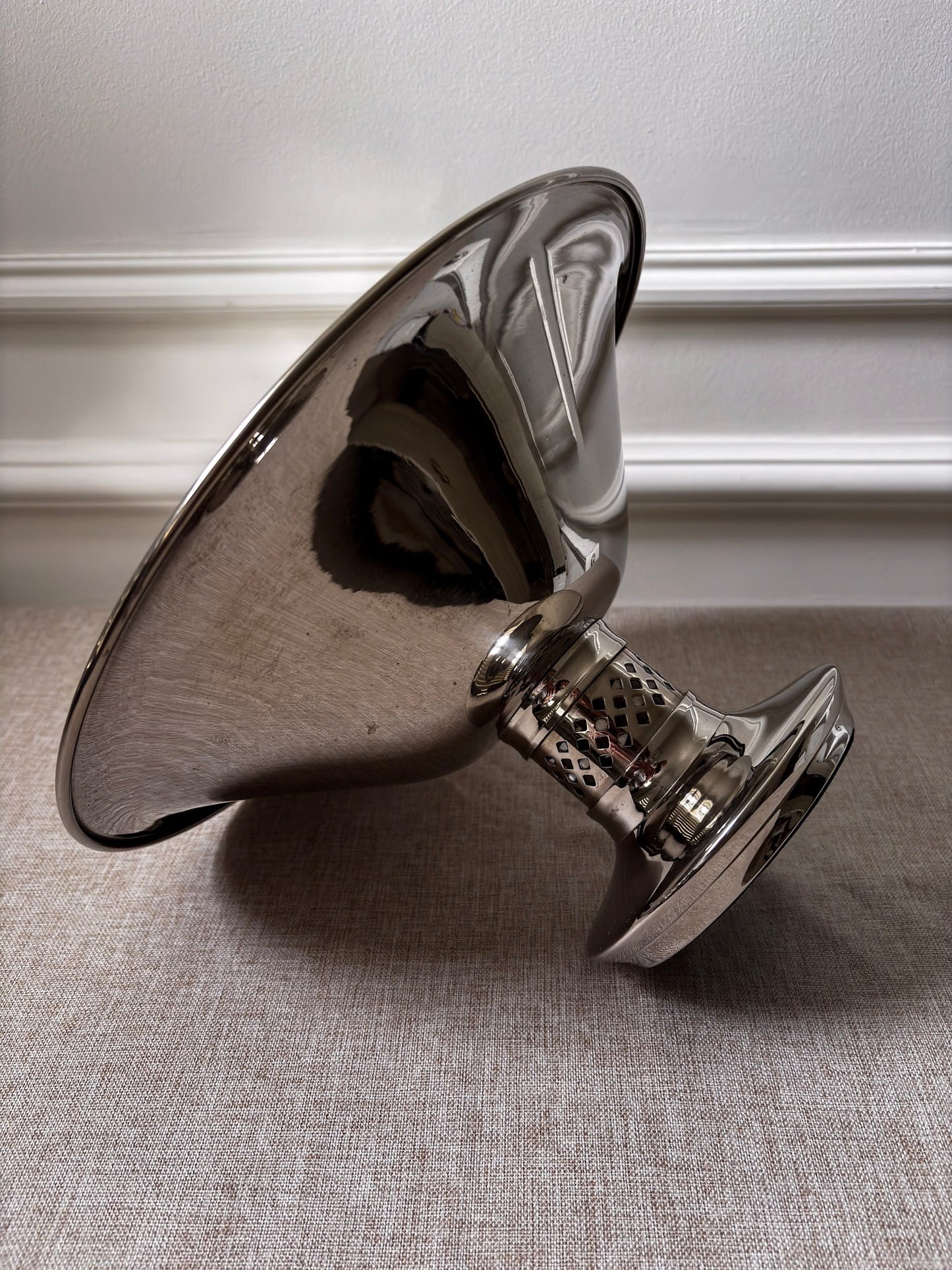 Vintage Silver Pedestal Bowl | Modernist Silver Centrepiece Bowl