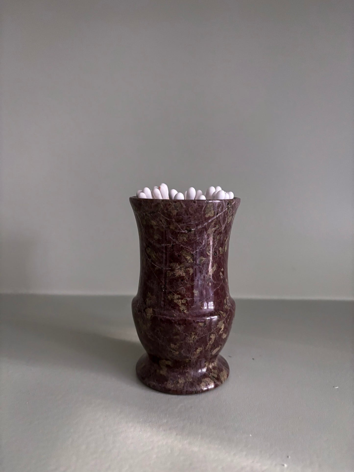 Serpentine Stone Matchstick Holder