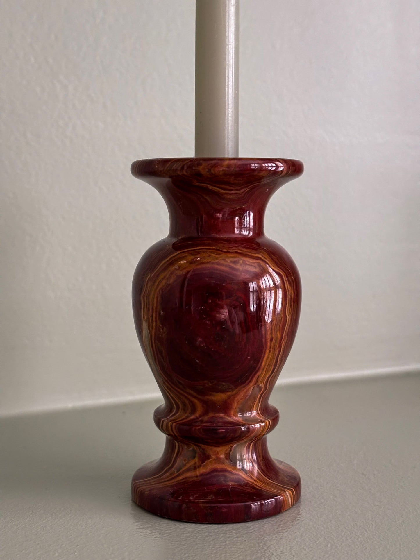 Onyx Candlestick Holder Vase