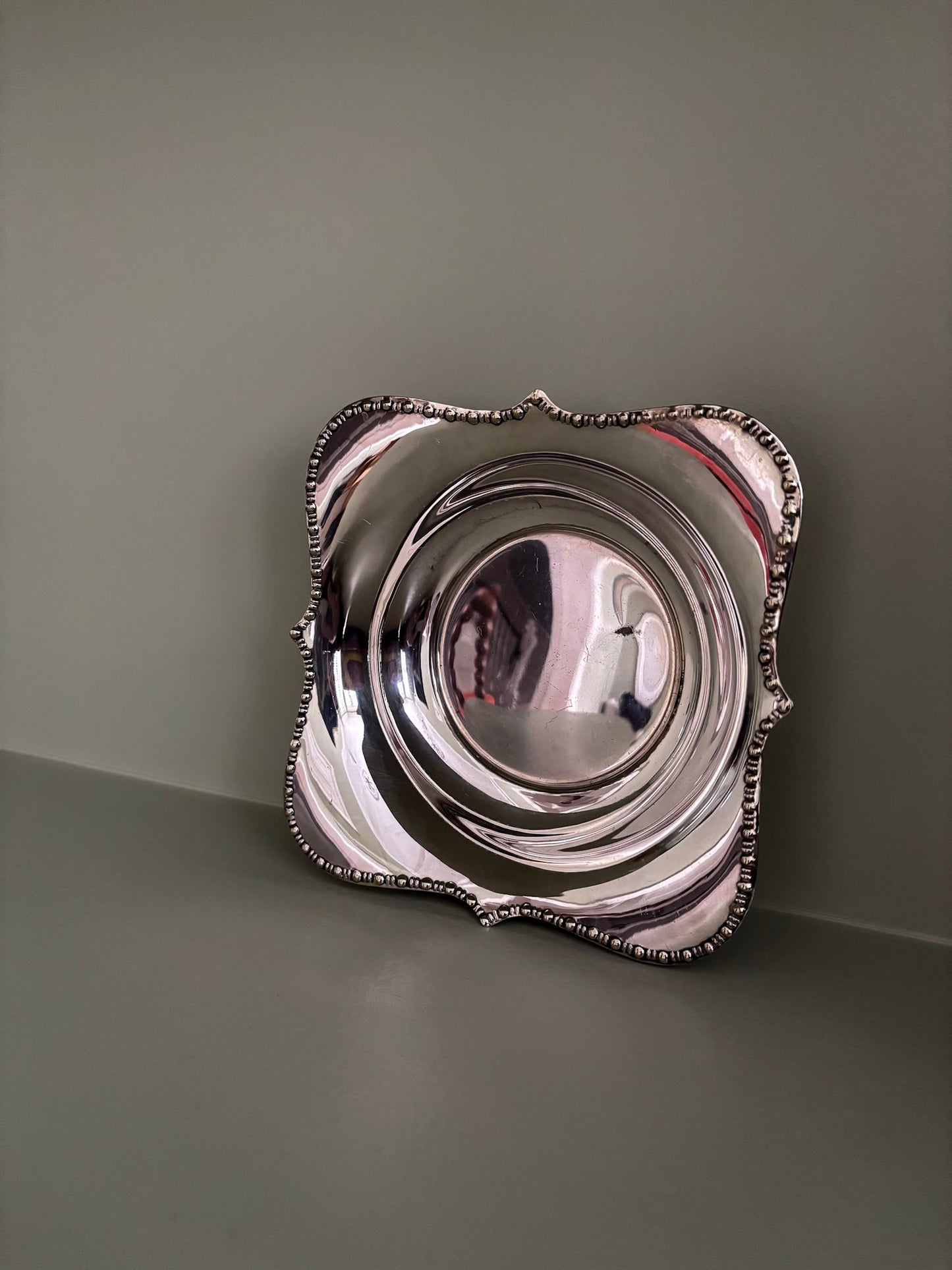 Silver Plated Trinket Dish or Candle Holder