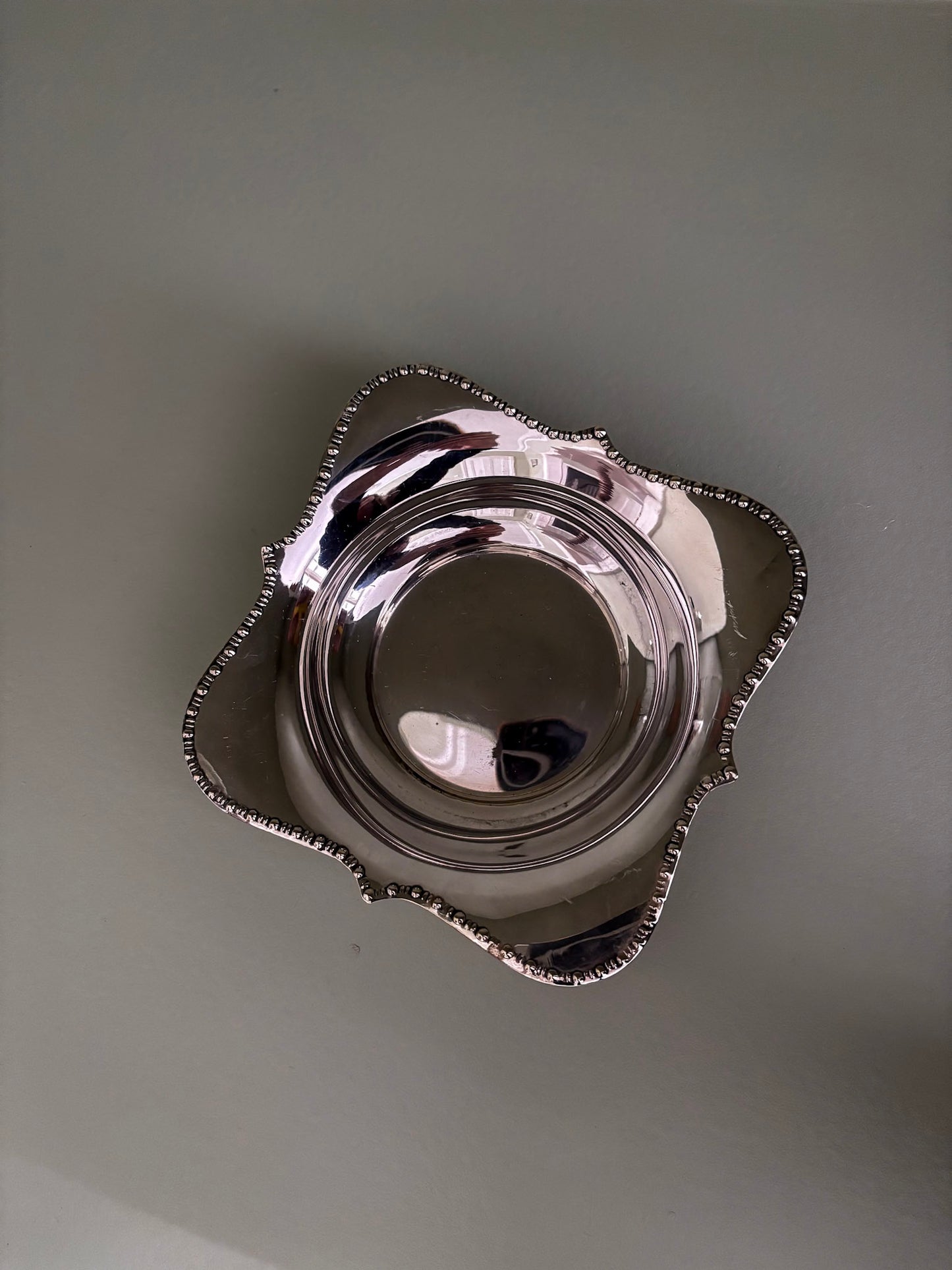 Silver Plated Trinket Dish or Candle Holder