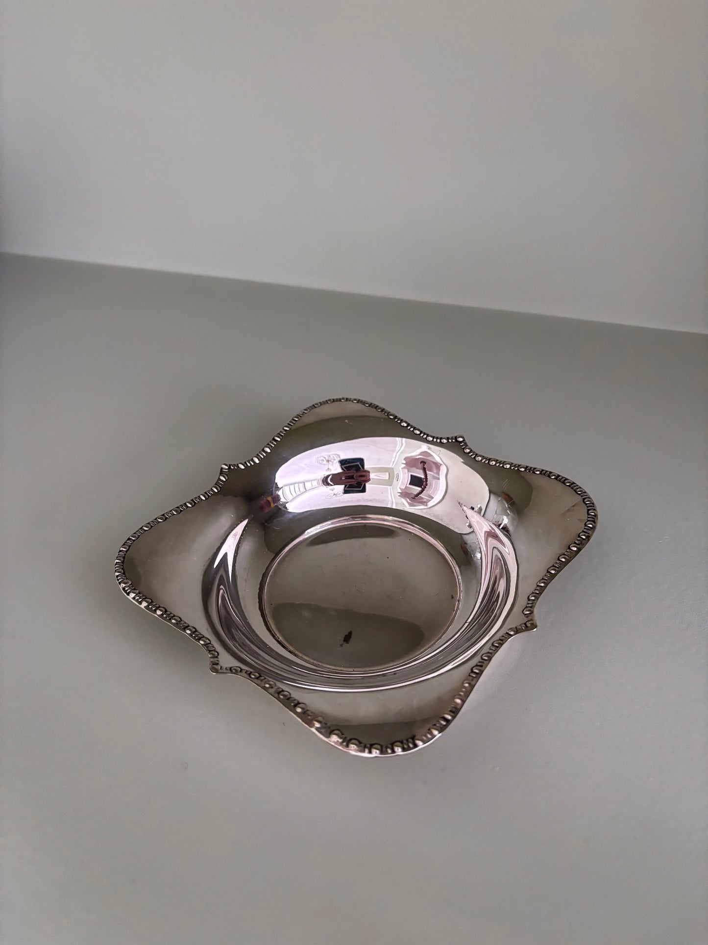 Silver Plated Trinket Dish or Candle Holder