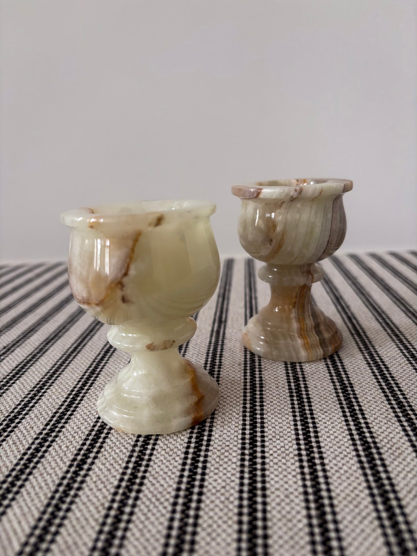 Vintage Onyx Mini Pedestal Tealight Holders
