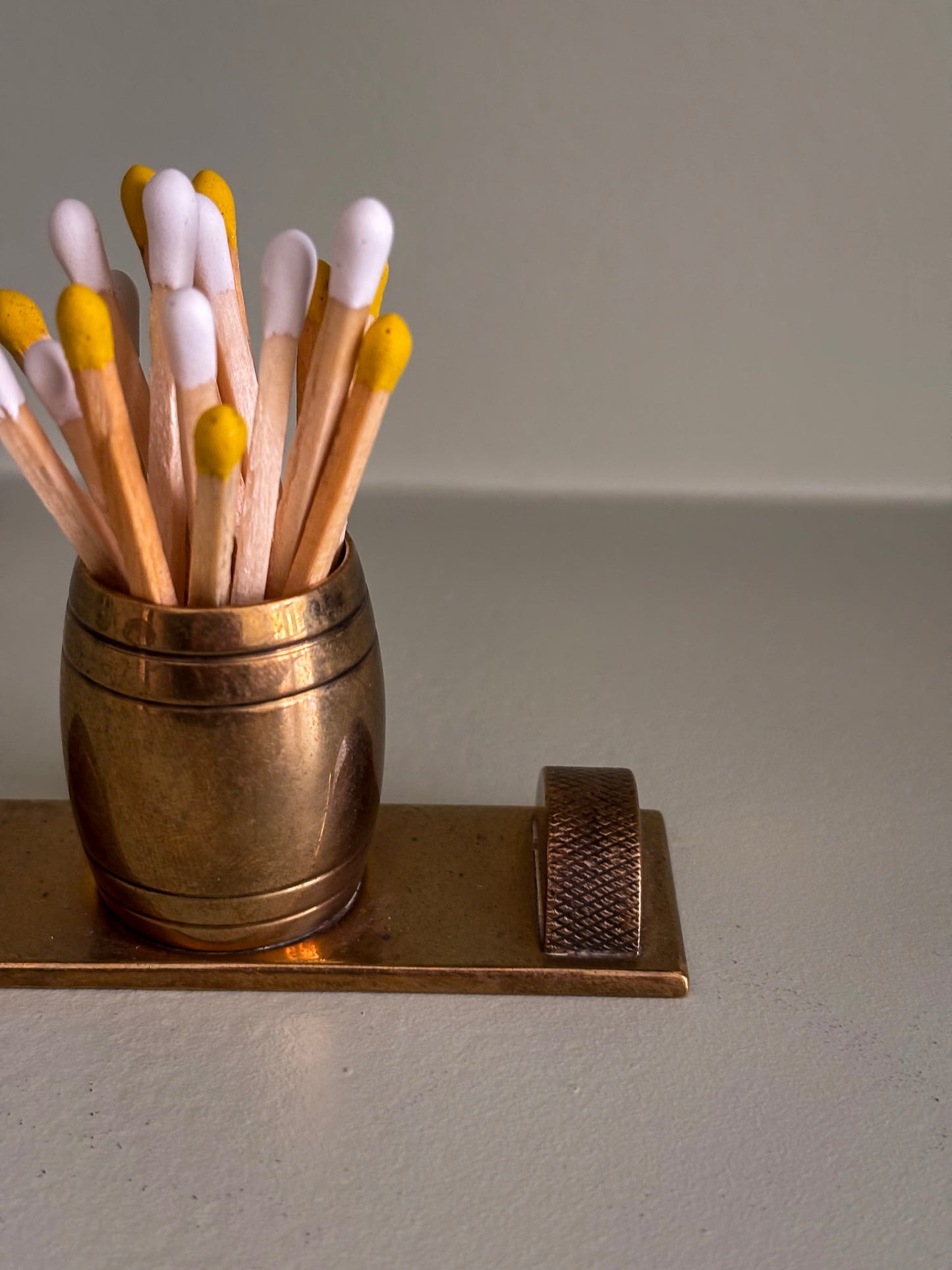 Brass Match Holder & Striker