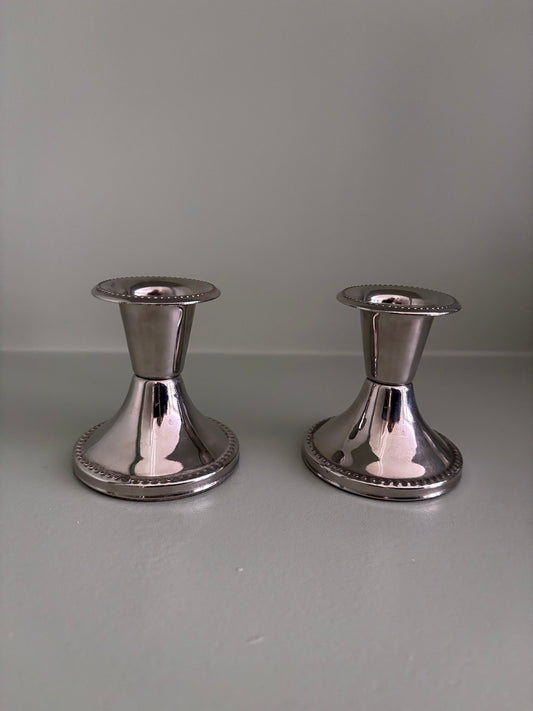 Silver Plated Candle Sticks