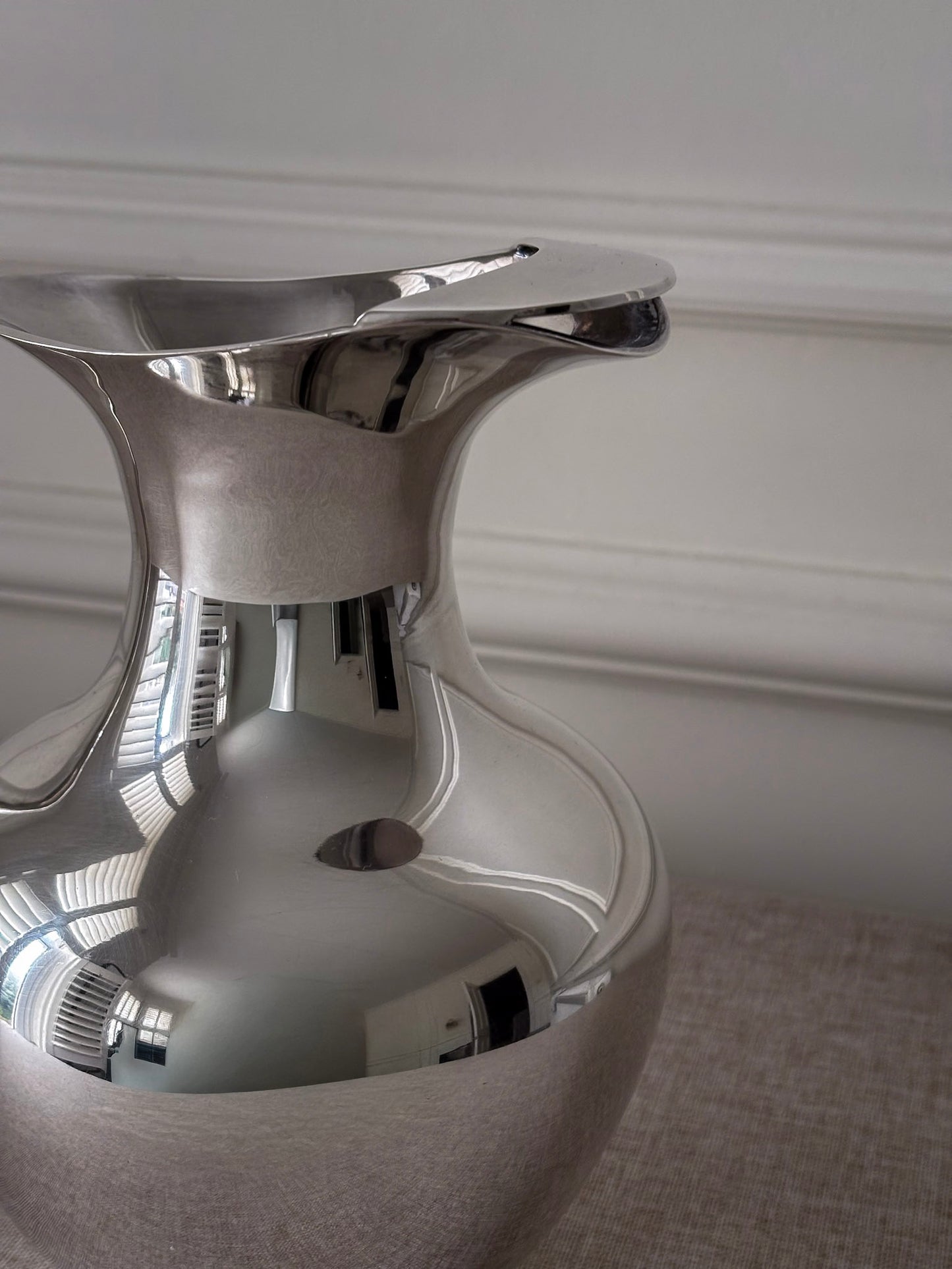 Silver-Plated Sculptural Jug