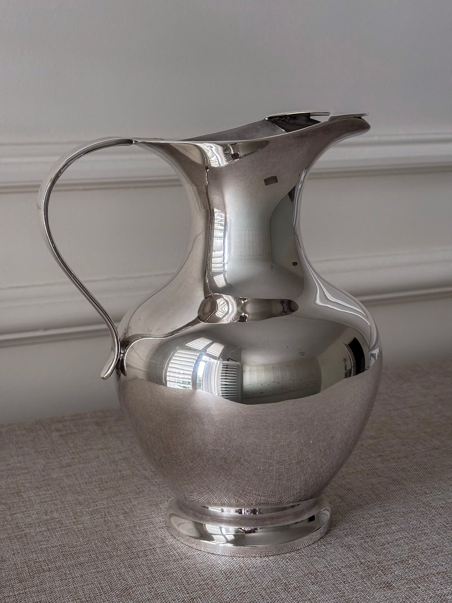 Silver-Plated Sculptural Jug