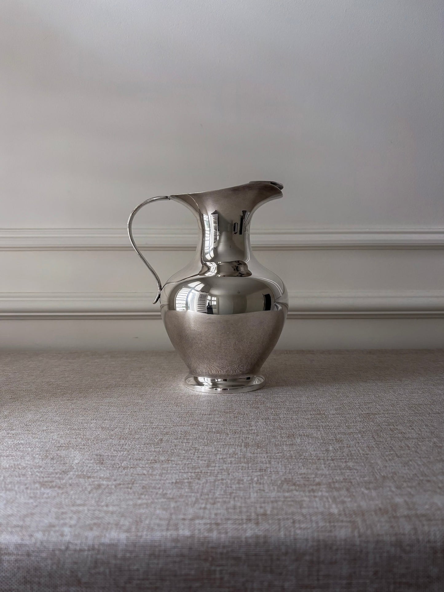 Silver-Plated Sculptural Jug