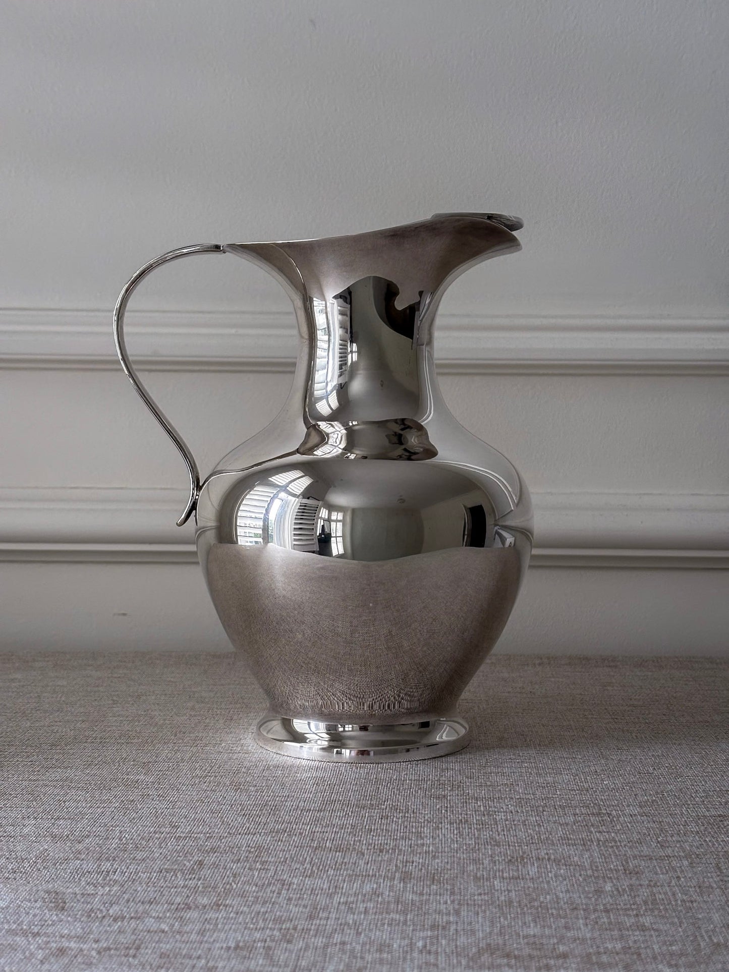 Silver-Plated Sculptural Jug