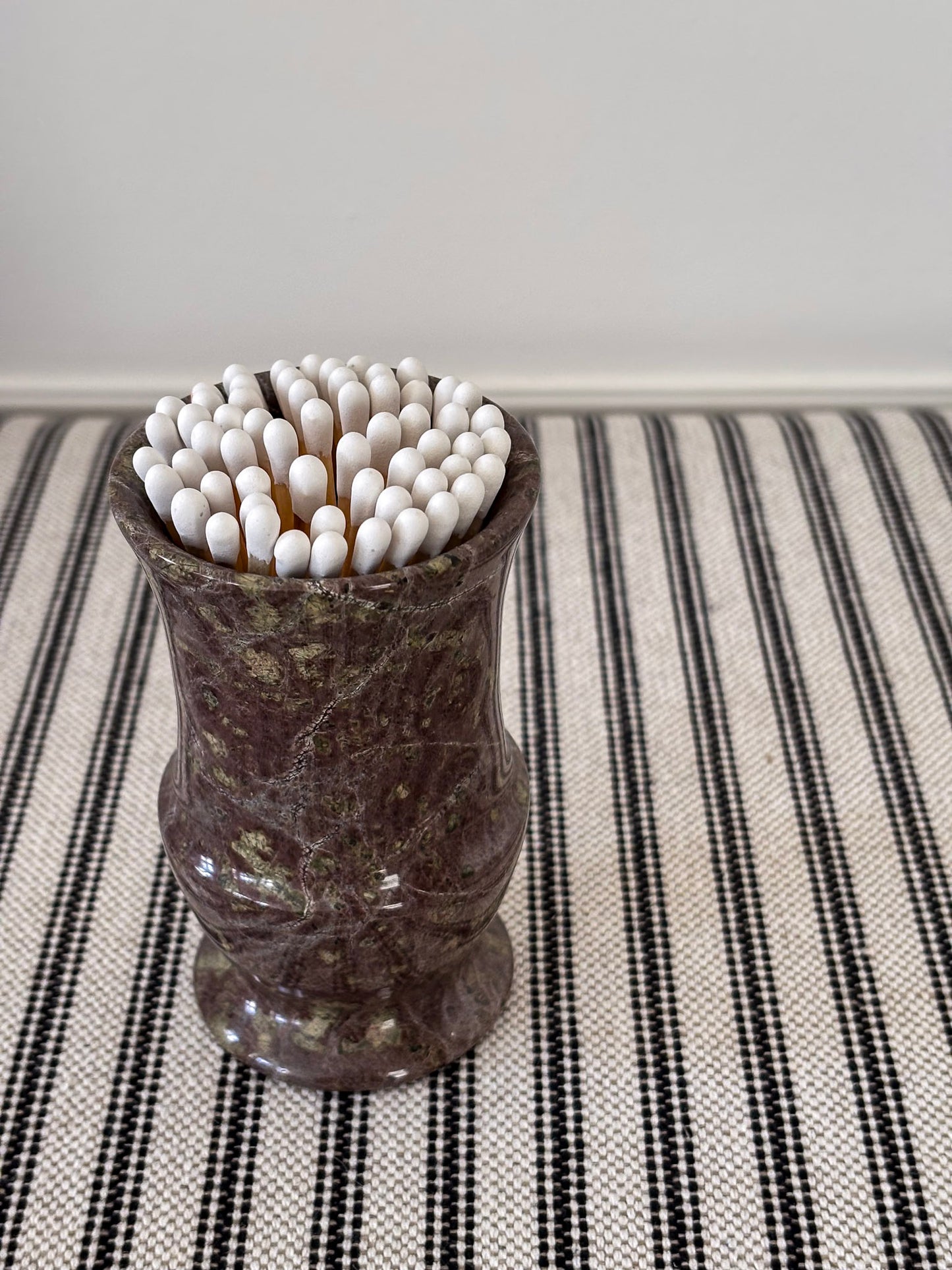 Serpentine Stone Matchstick Holder