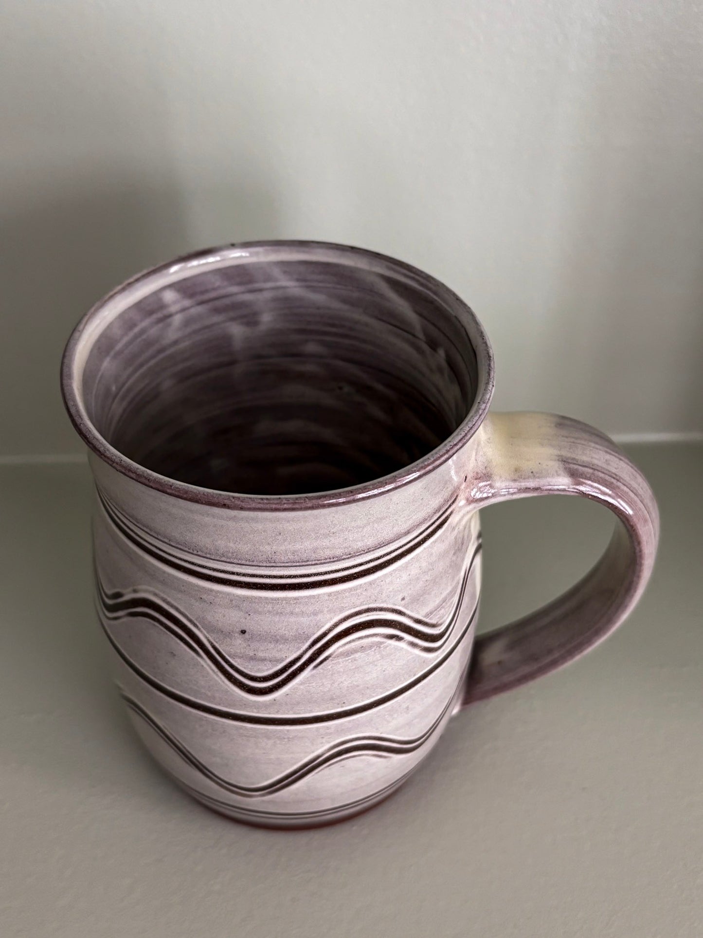 Wavy Studio Pottery Mug by John Solly