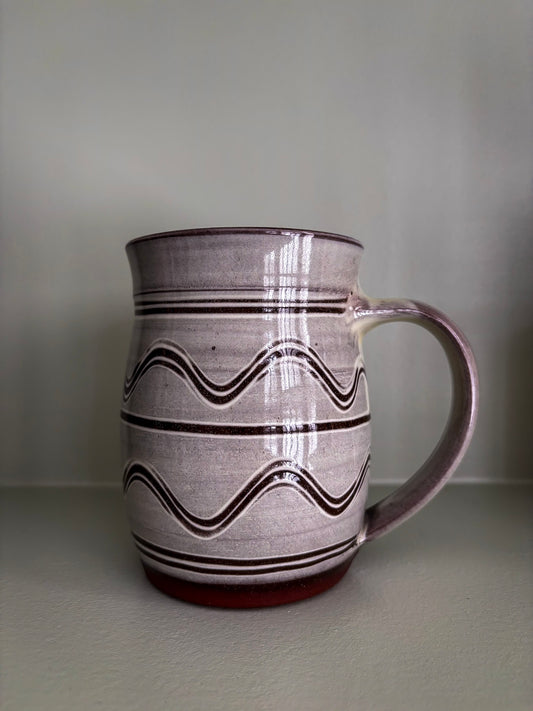 Wavy Studio Pottery Mug by John Solly