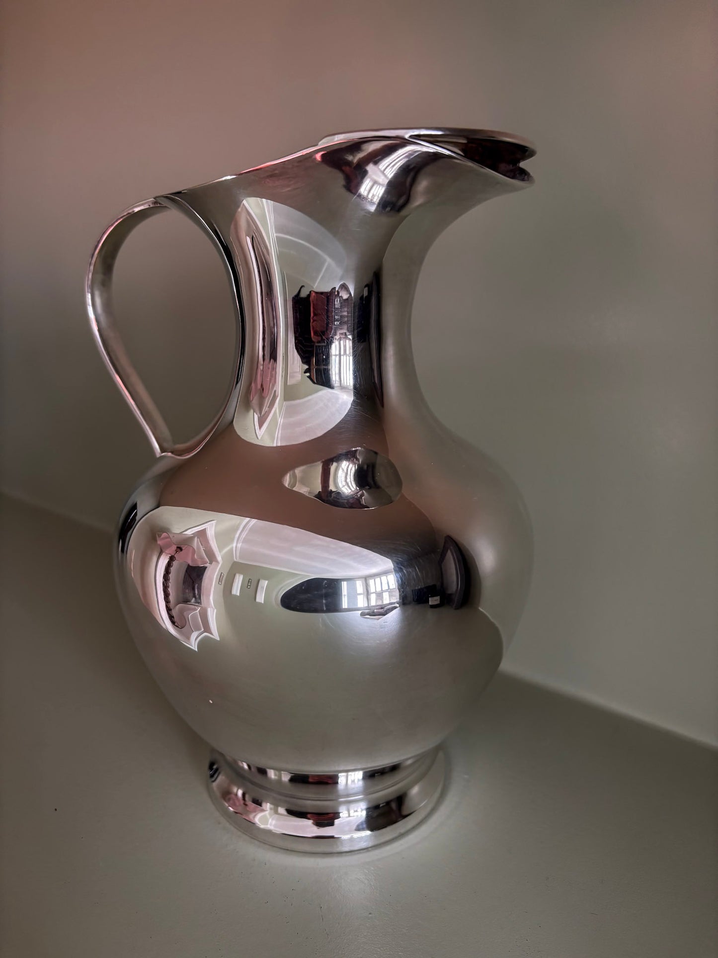 Silver-Plated Sculptural Jug