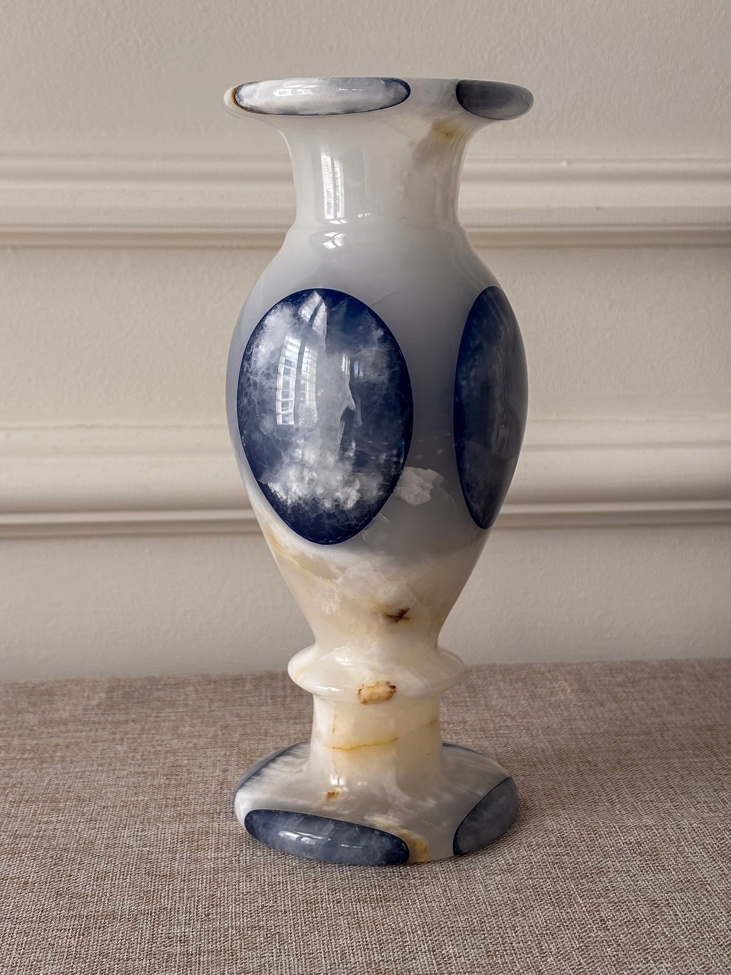 Blue Onyx Inlaid Vase