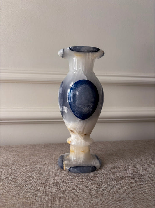 Blue Onyx Inlaid Vase