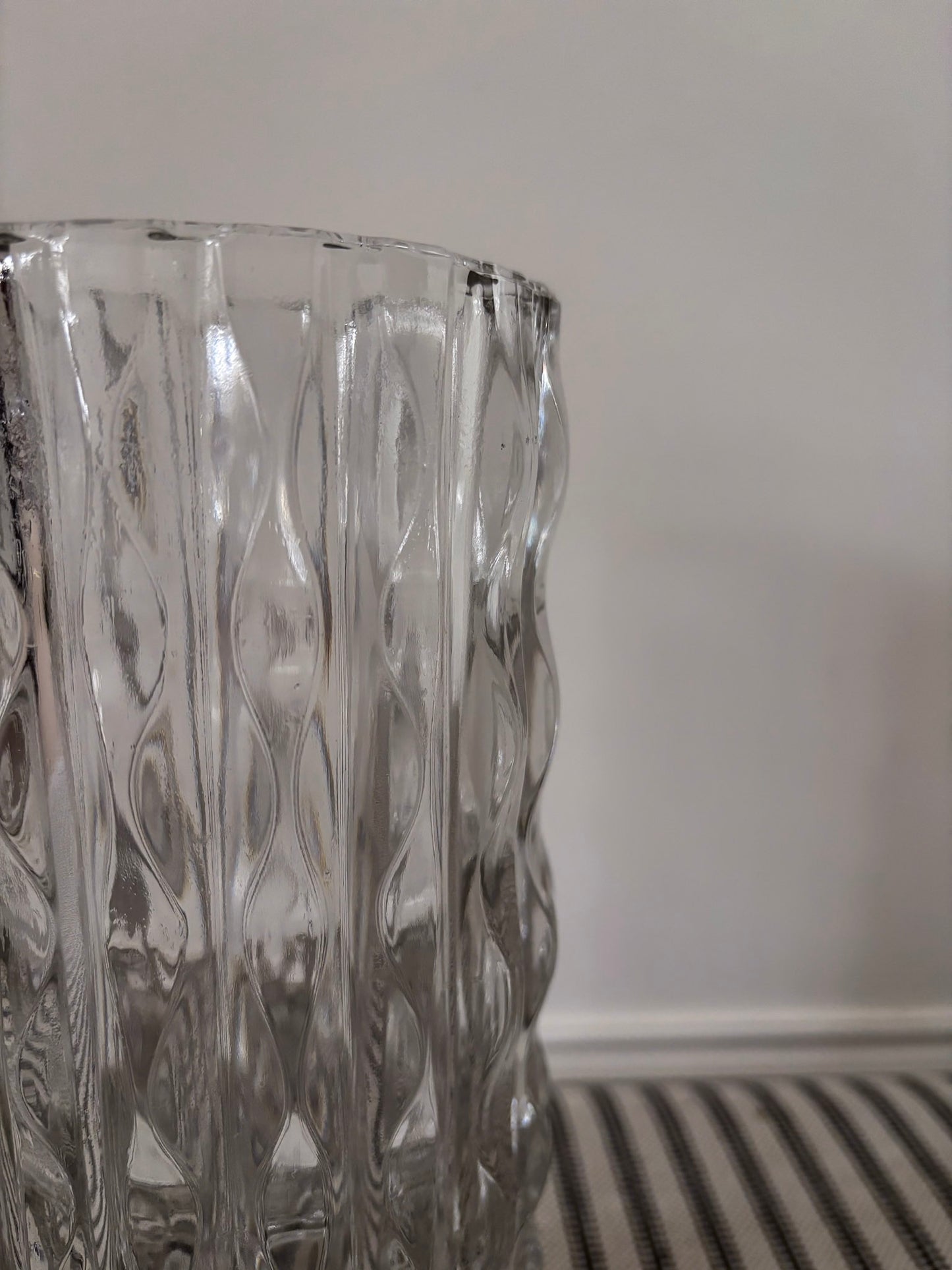 Mid Century Italian Art Glass Wave Vase