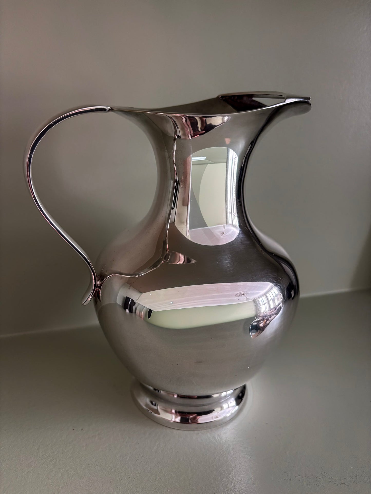 Silver-Plated Sculptural Jug