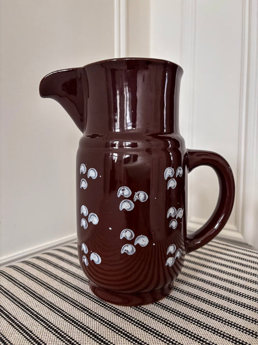 Brown Glazed Ceramic Jug Vase