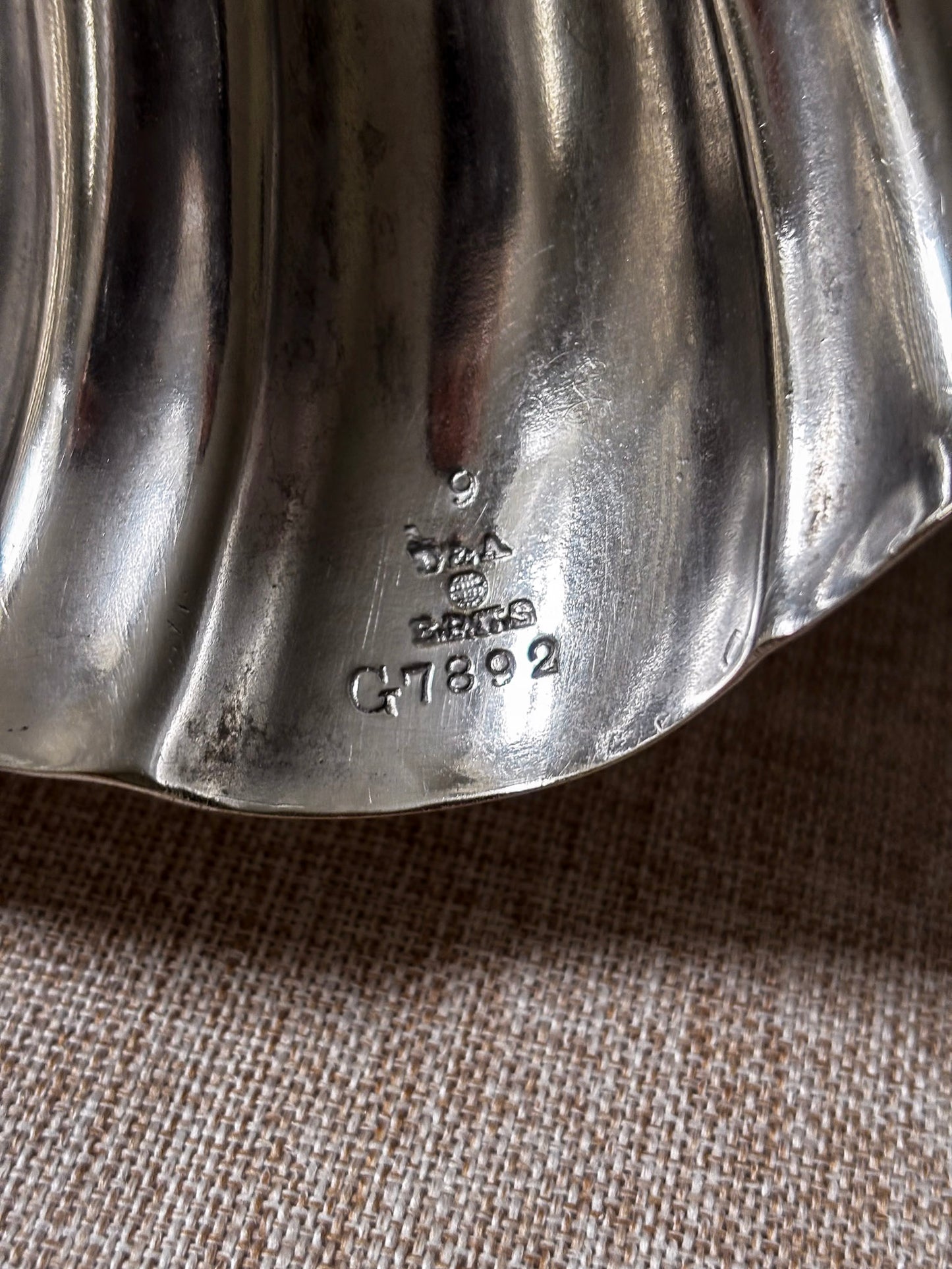Vintage D&A EPNS Silver Plated Shell Dish | Sculptural Italian Centrepiece Bowl
