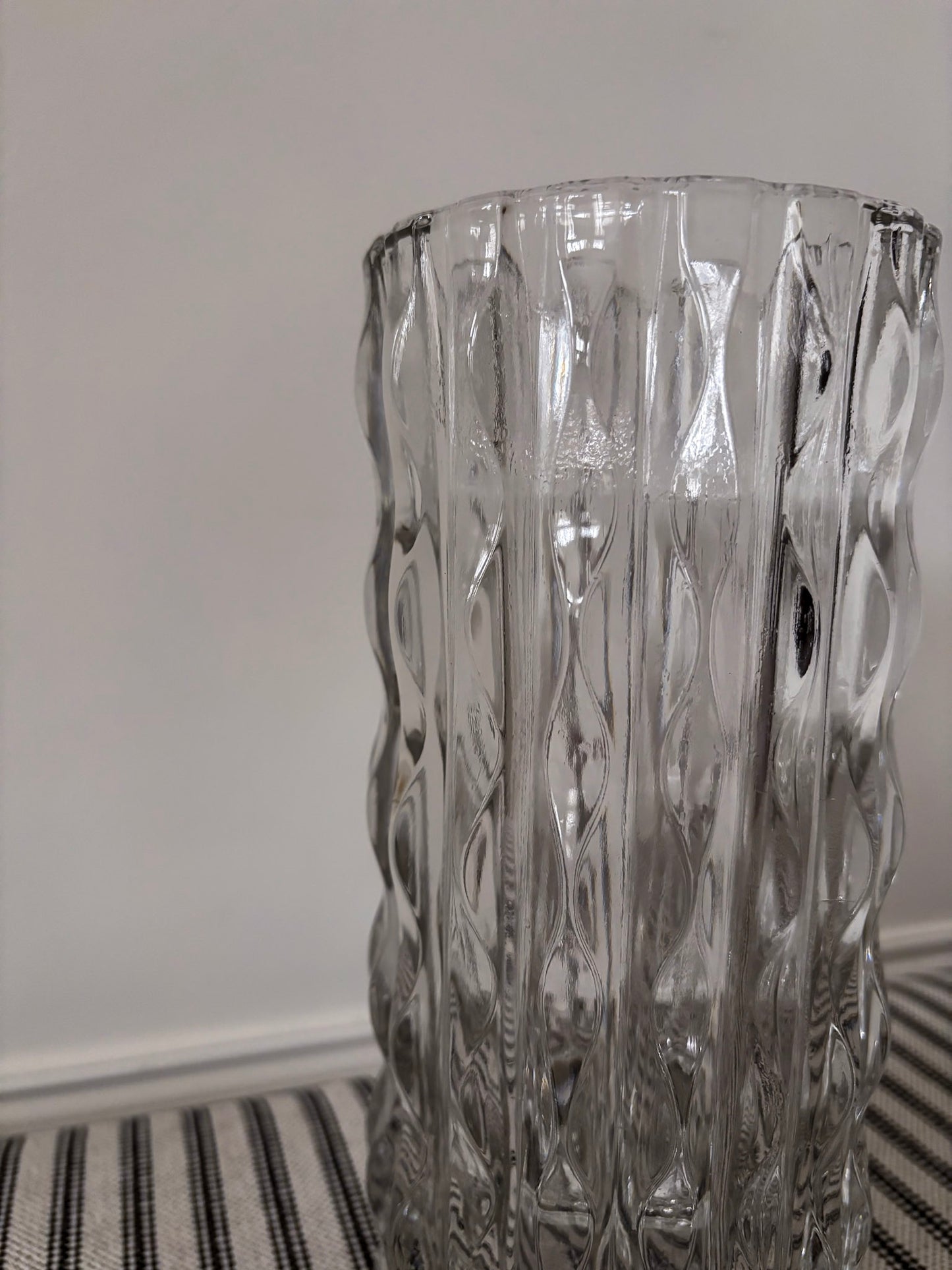 Mid Century Italian Art Glass Wave Vase