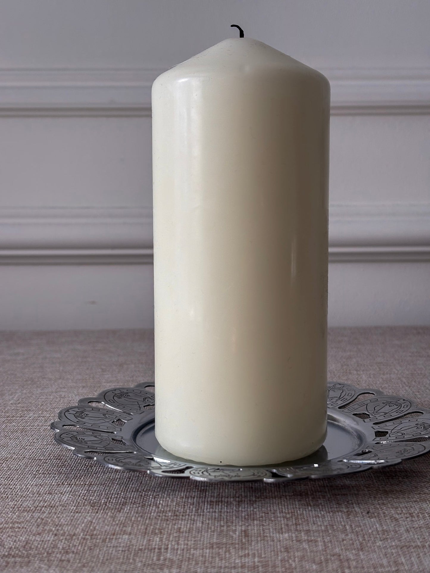 Silver-Tone Horseshoe Trinket Tray / Candle Plate