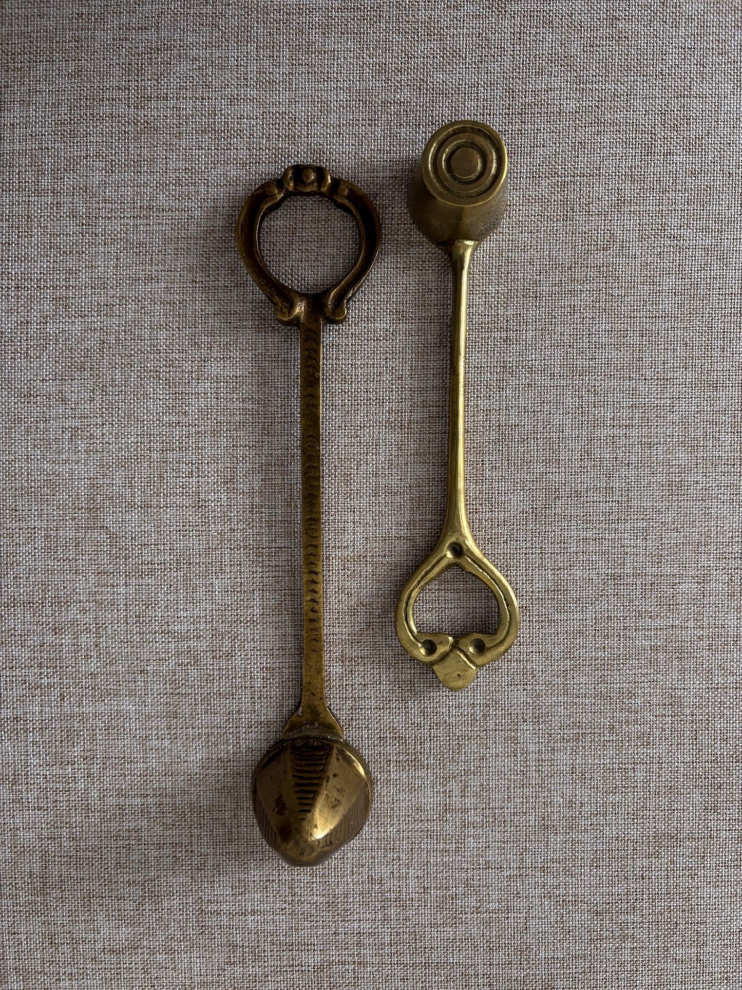 Brass Candle Snuffer with Ring Handle