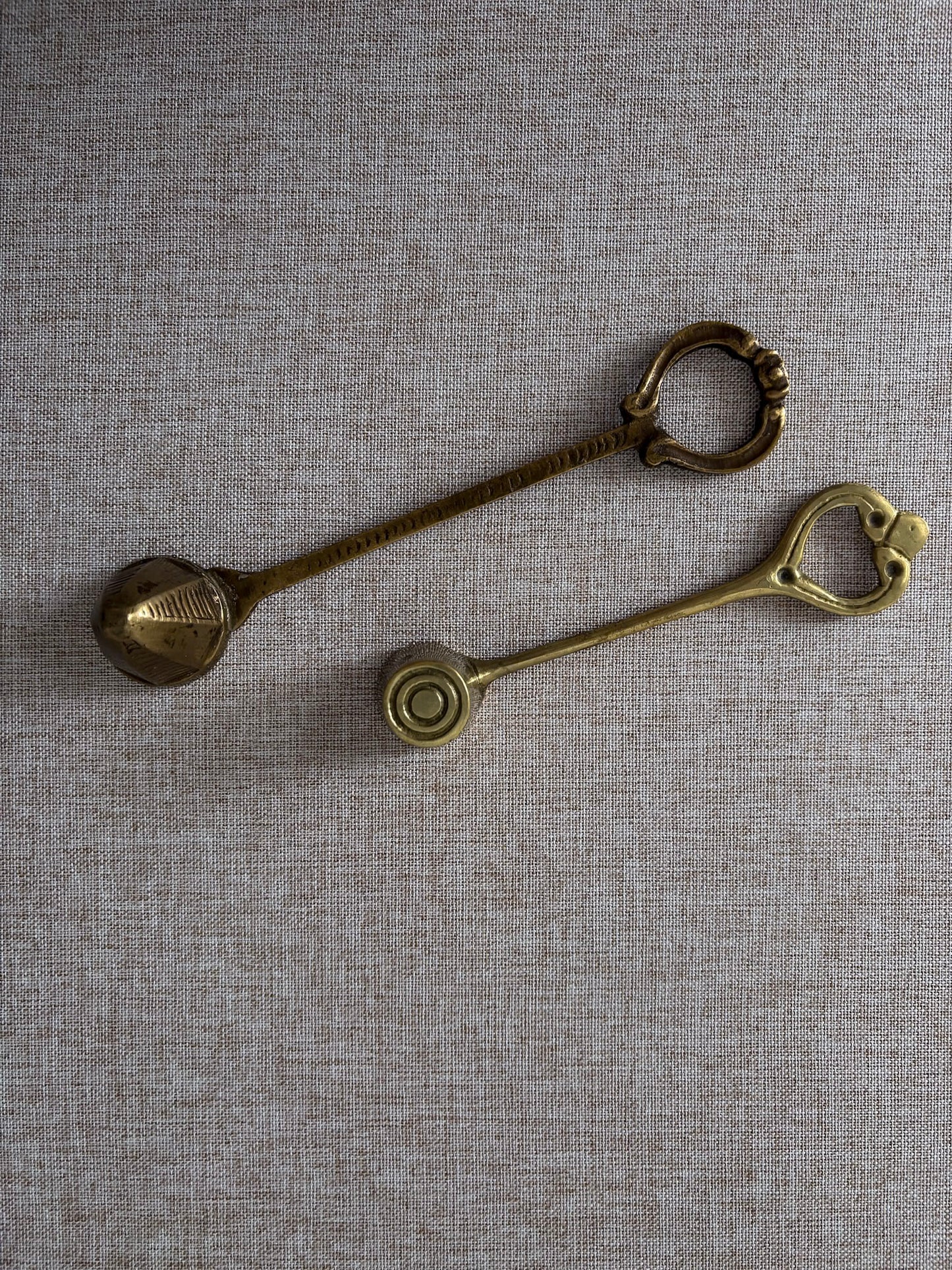 Brass Candle Snuffer with Ring Handle