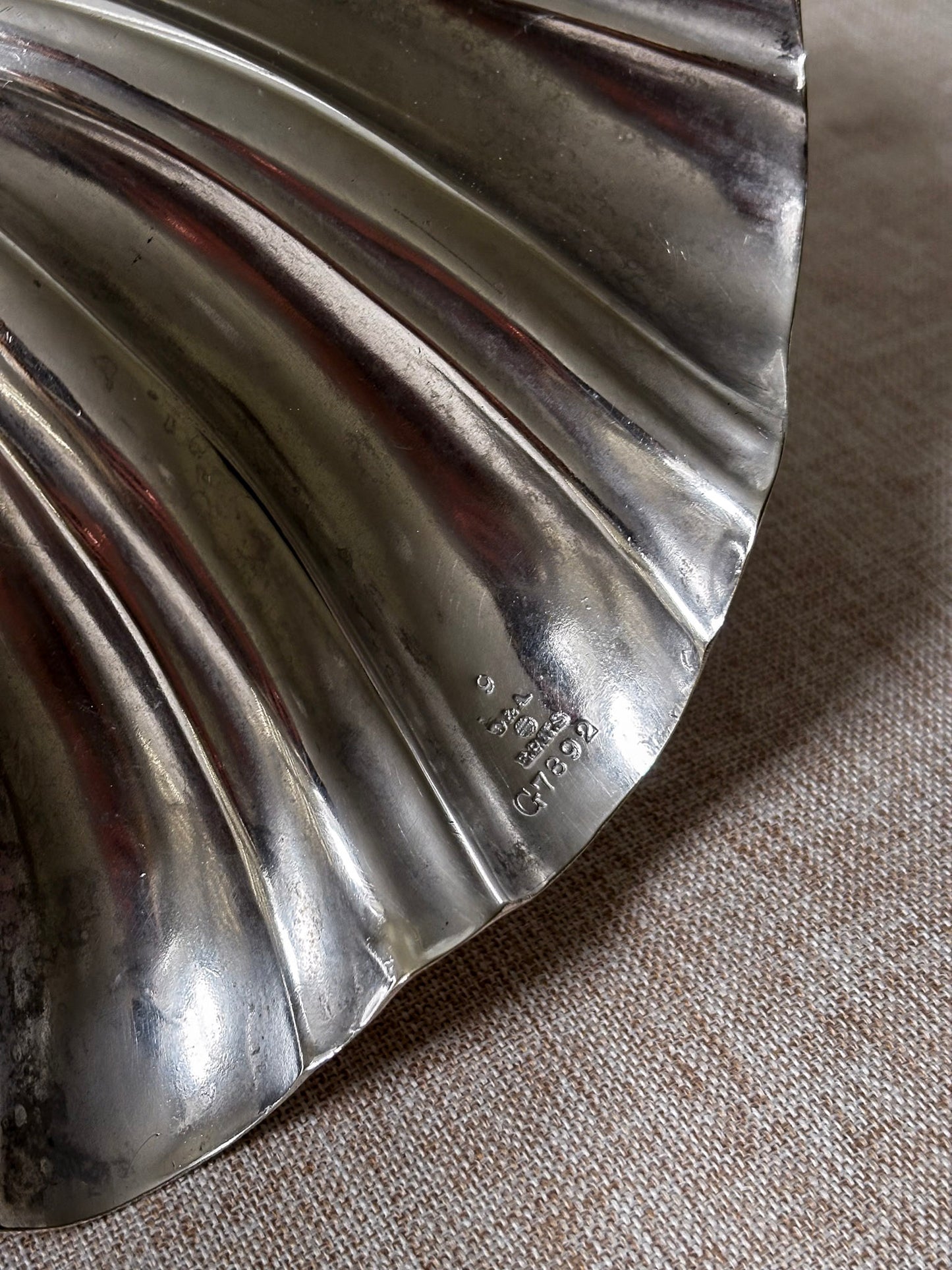 Vintage D&A EPNS Silver Plated Shell Dish | Sculptural Italian Centrepiece Bowl