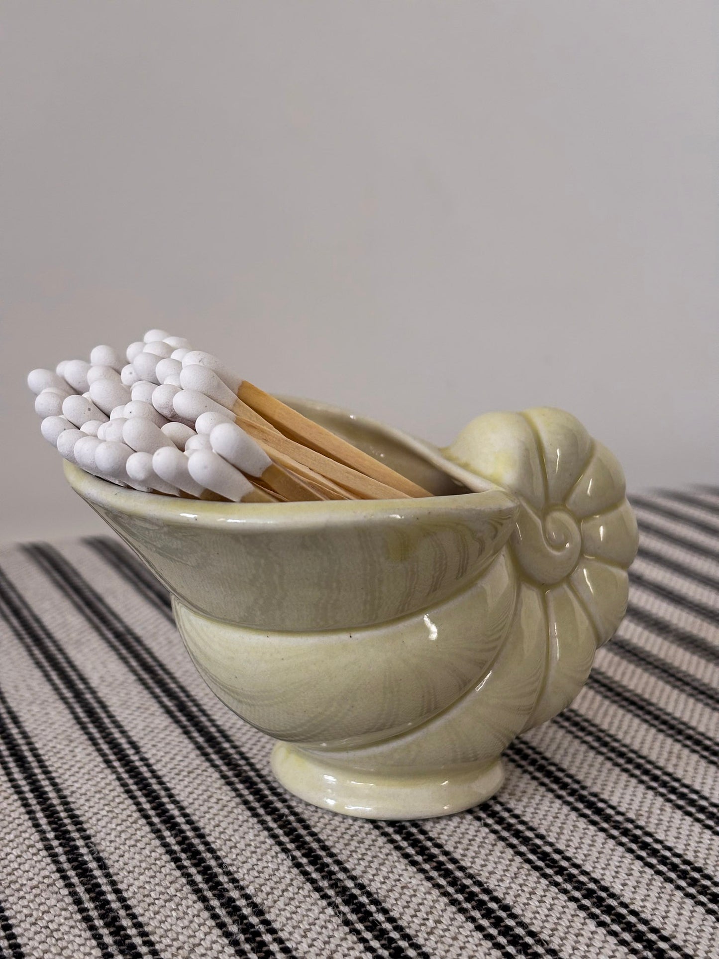 Ceramic Seashell Matchstick Holder