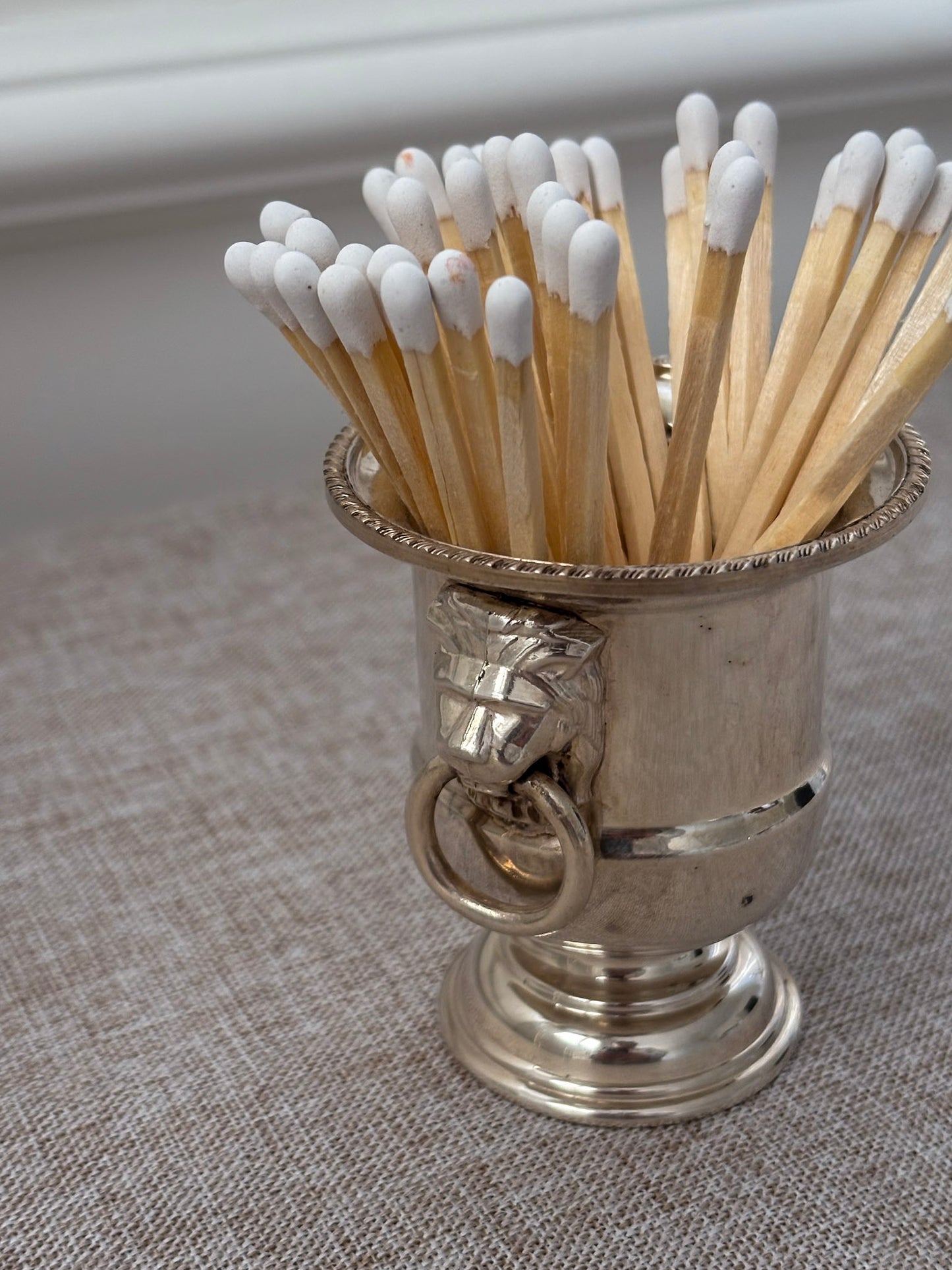Silver Plated Mini Champagne Bucket Match Holder