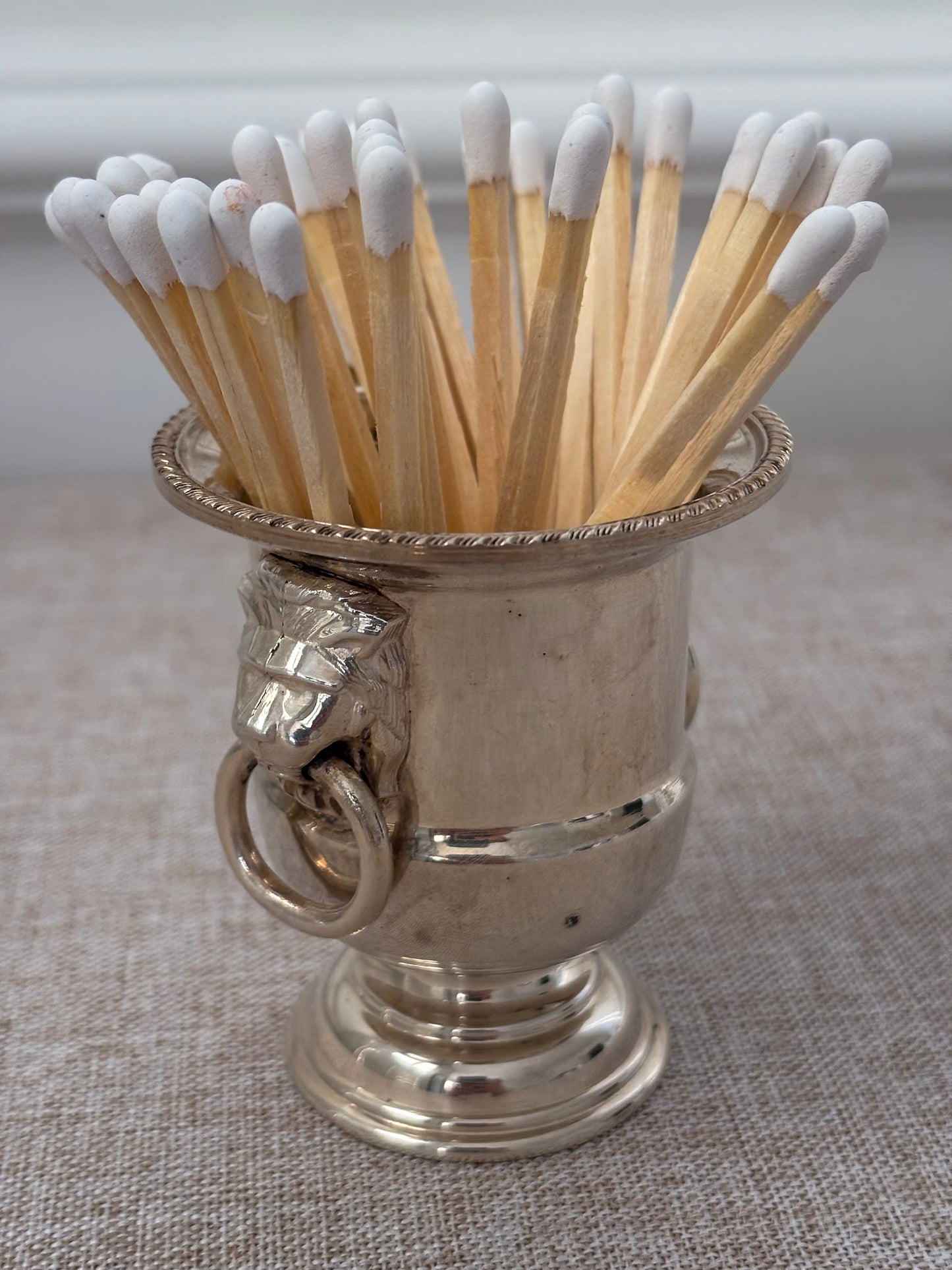Silver Plated Mini Champagne Bucket Match Holder