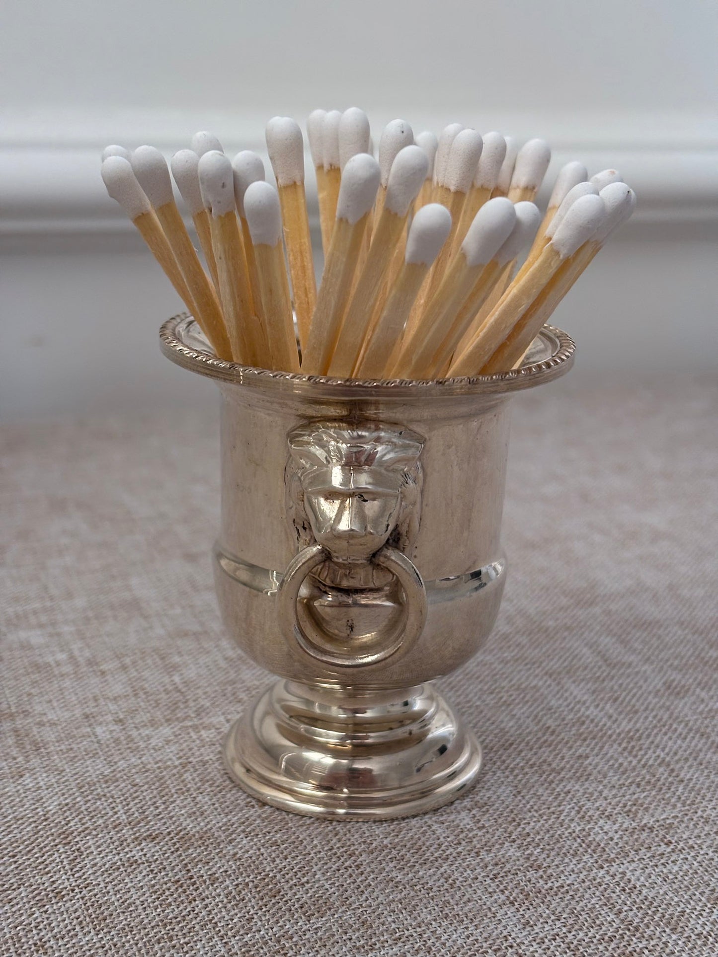 Silver Plated Mini Champagne Bucket Match Holder