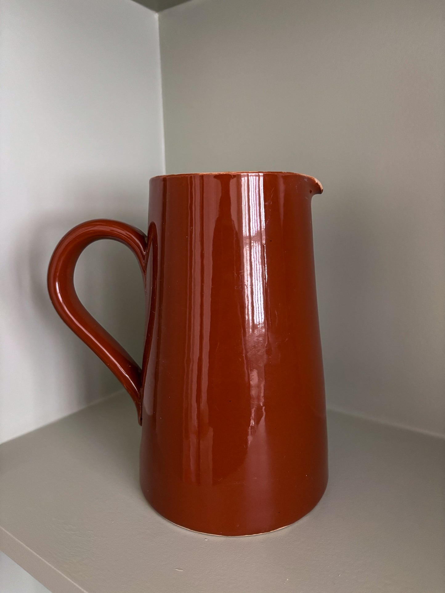 Lovatts Glazed Brown Pottery Jug