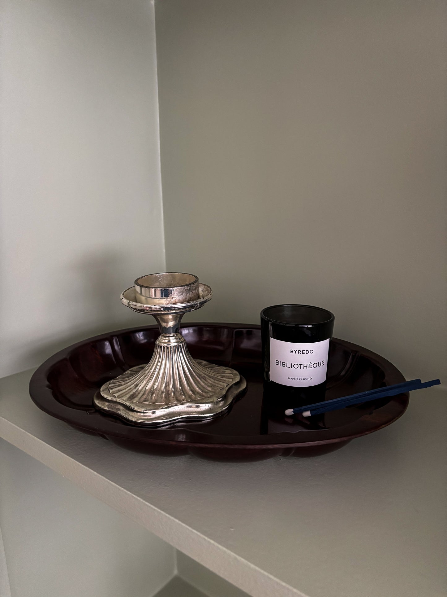Silver-Plate Tea Light Holder